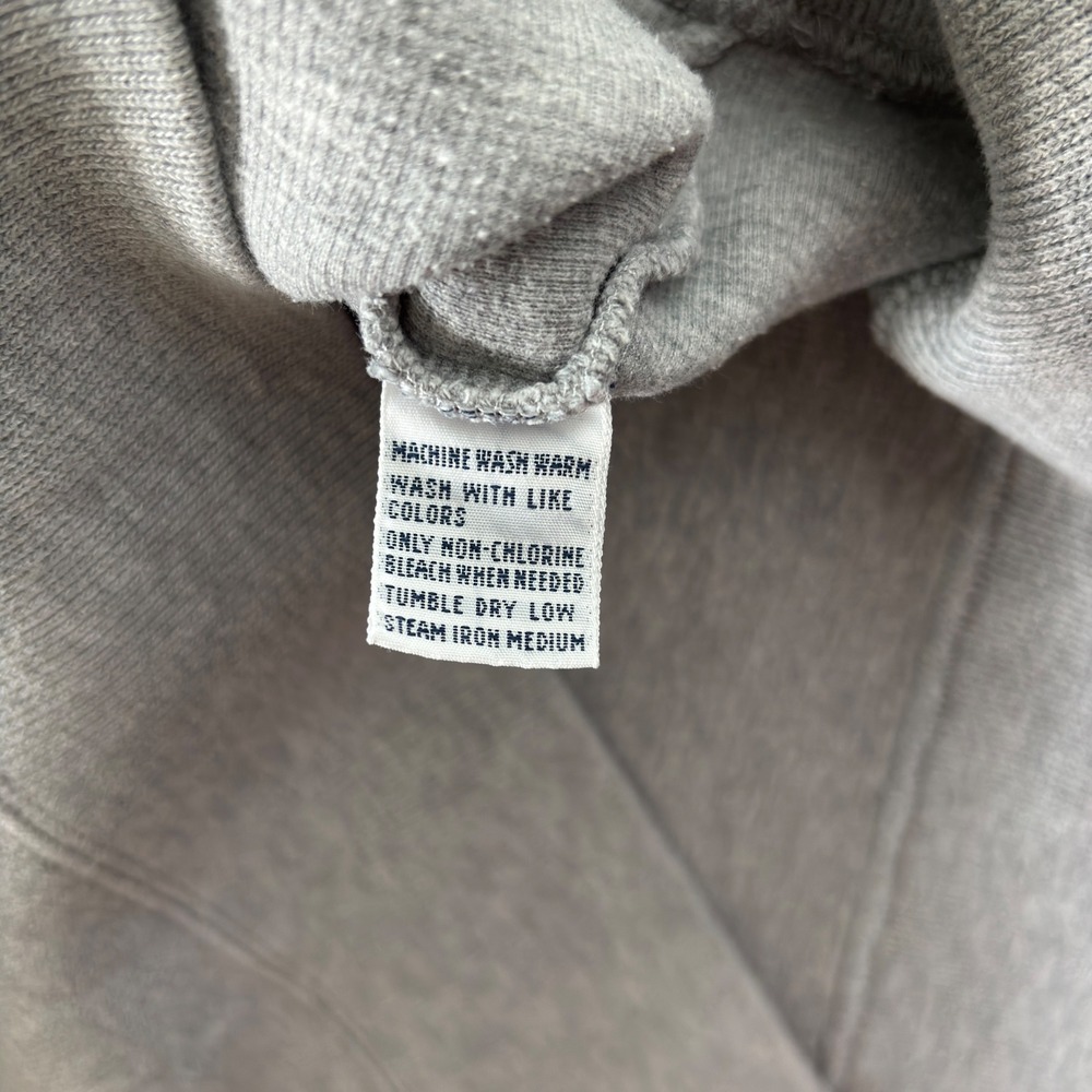 Polo Ralph Lauren Mens V-Neck Sweater Gray Cotton Ribbed Knit Pony Logo Size M - Picture 5 of 8